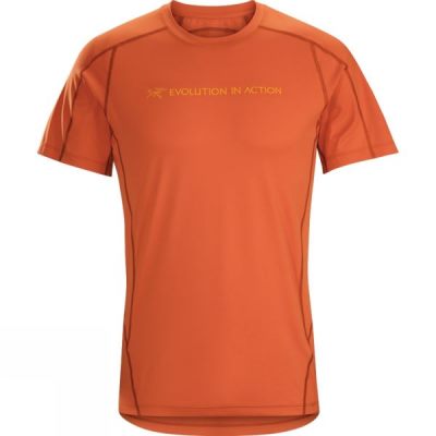 Crew Arc'teryx Phasic Evolution Manga Corta Hombre - Naranjas - Chile MZS397461